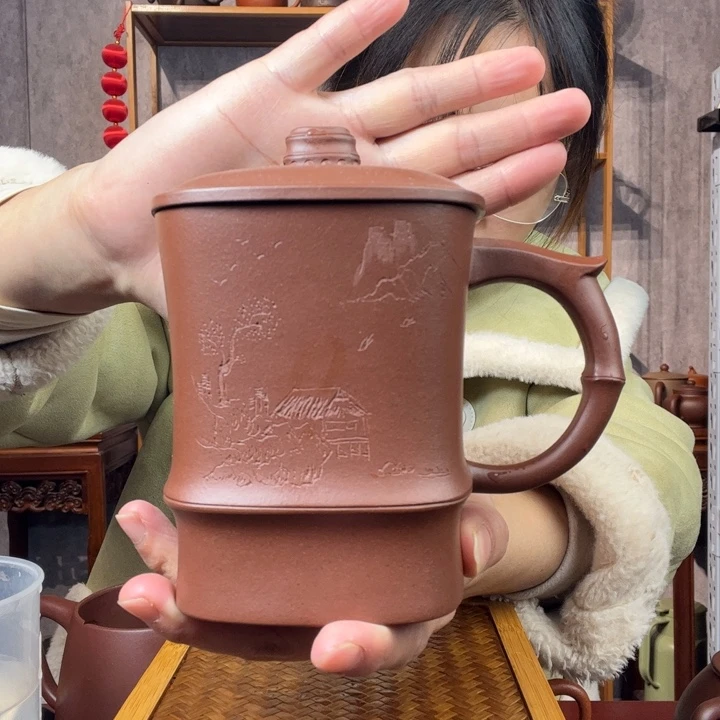 茶杯紫砂原矿紫砂杯