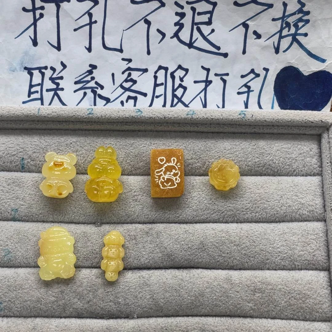 未镶嵌琥珀裸石甜***姐天然琥珀
