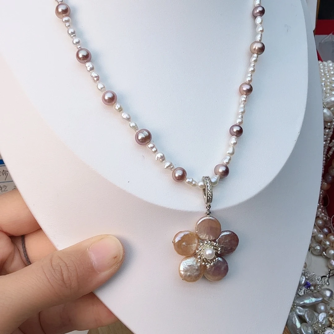 未镶嵌颈饰淡水珍珠