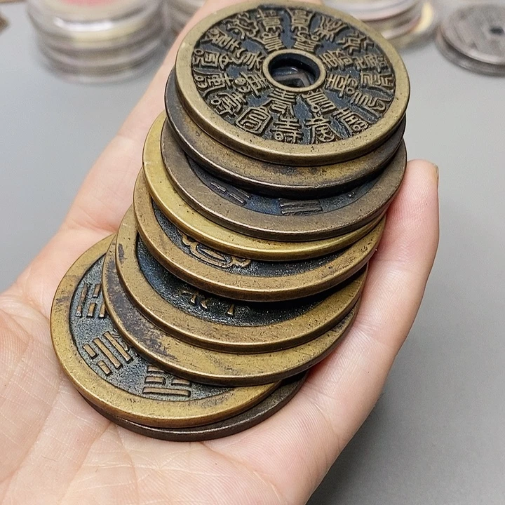 铜现代仿制工艺文创铜币