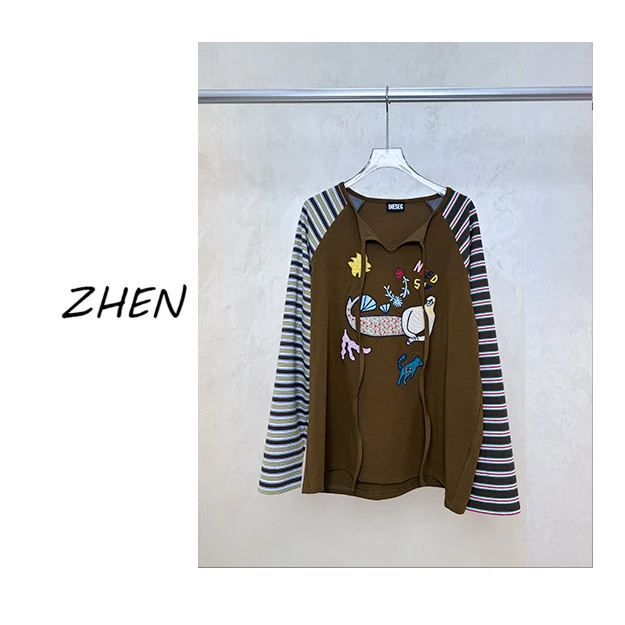 【ZHEN】25K01372 2025新款时尚气质休闲百搭上衣女
