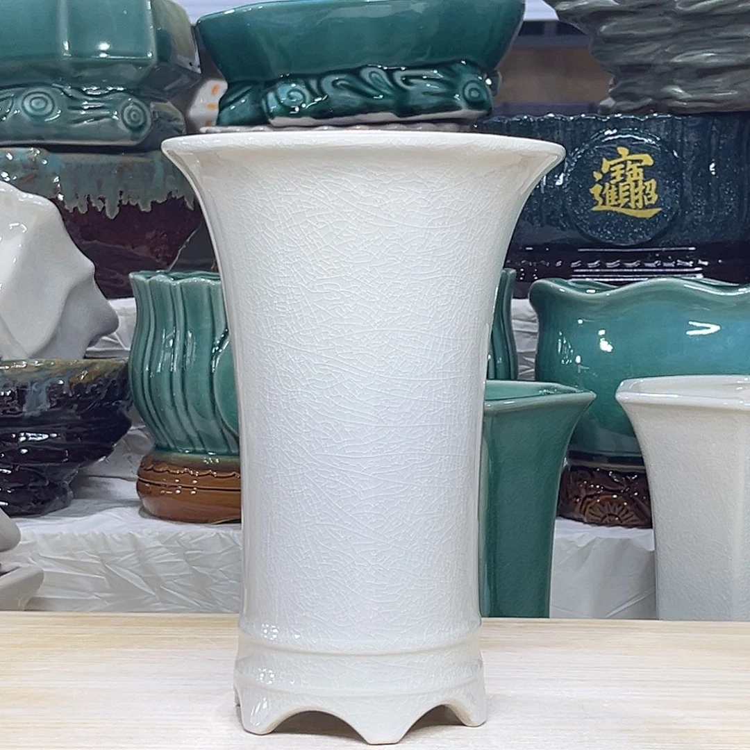 陶瓷绿植多肉微瑕花盆口径14*21.5