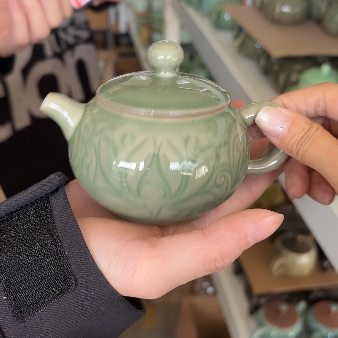 龙泉云间青瓷小米茶器