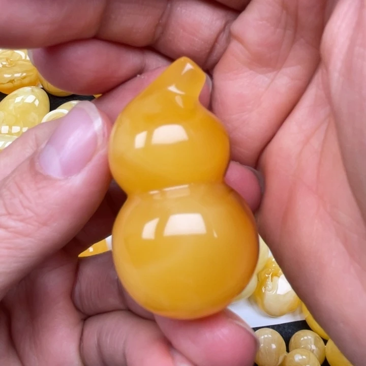 裸石蜜蜡未镶嵌蜜蜡葫芦