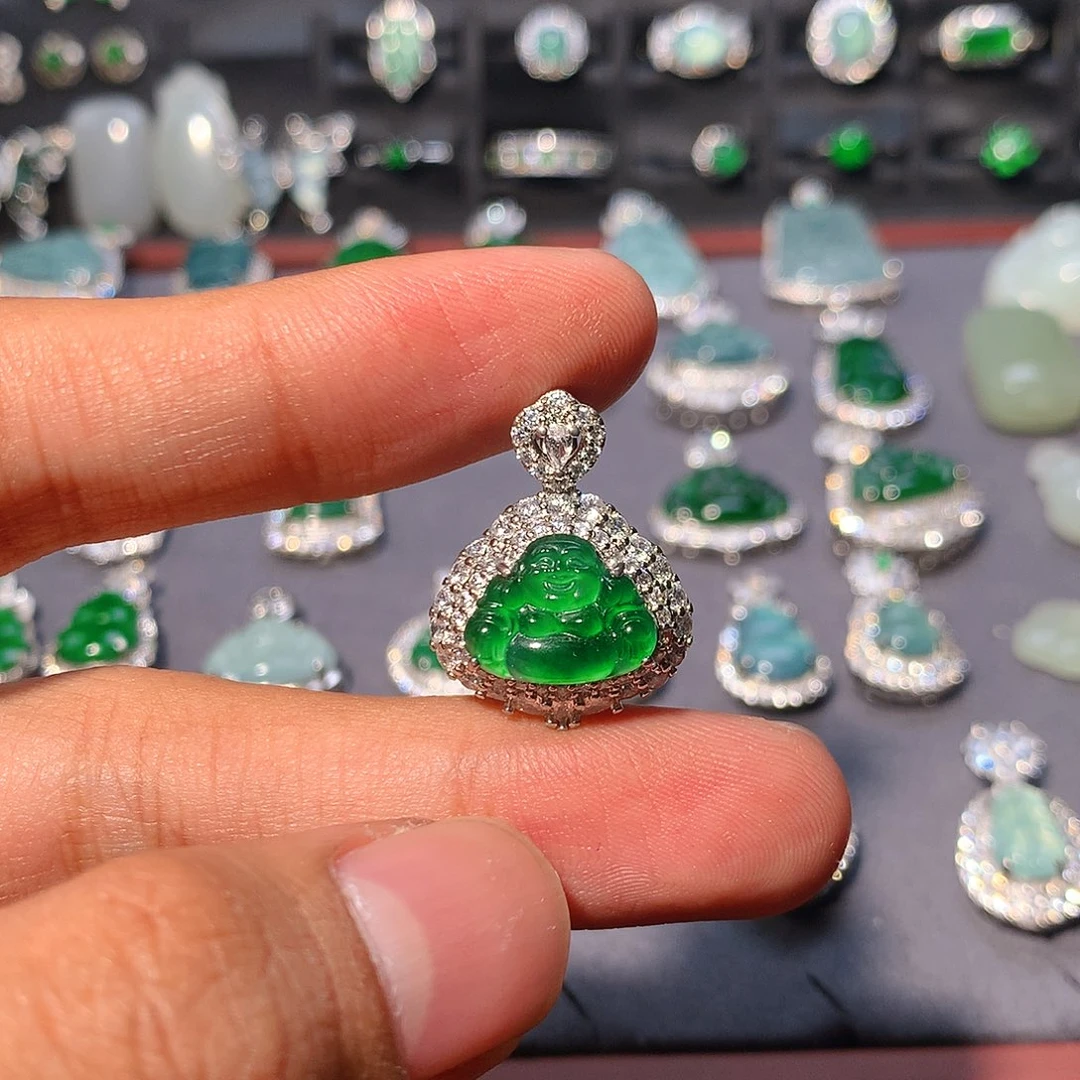 翡翠未镶嵌吊坠(不含链)