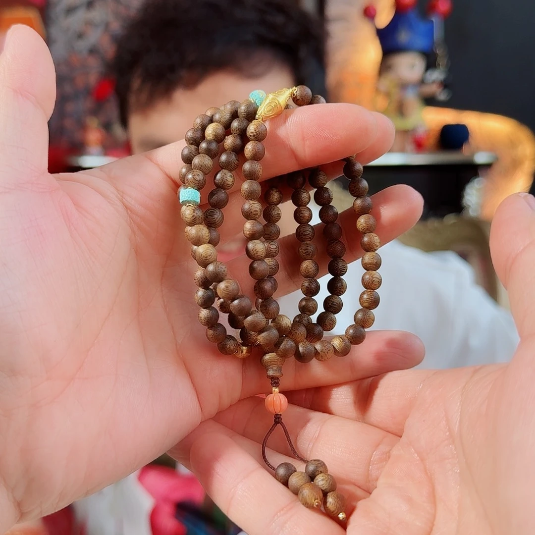 沉香手串6.5毫米左右