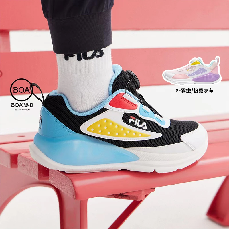 【斐乐儿童】春秋爆款复古运动休闲时尚跑鞋男女中大童鞋K65B332404