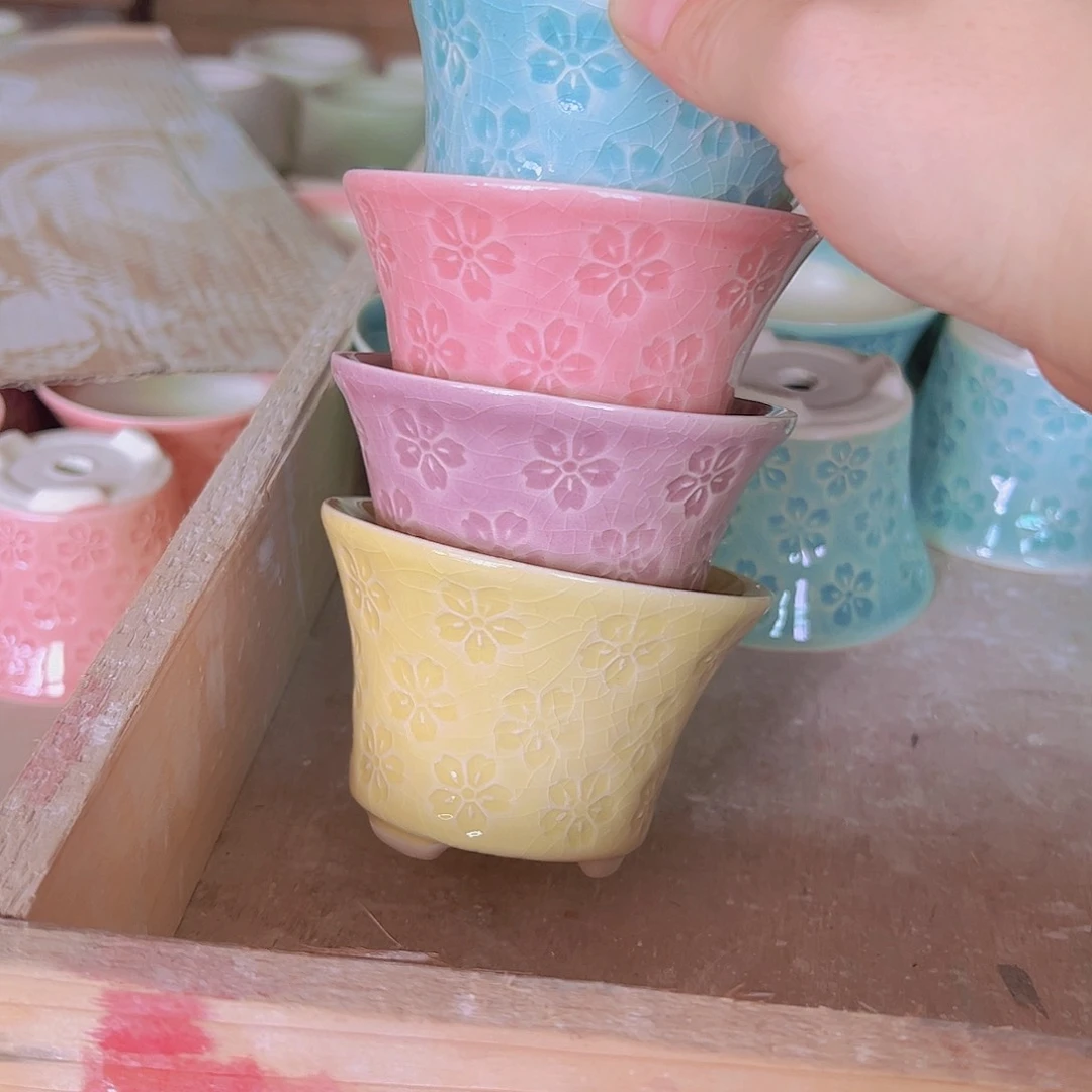 陶瓷花盆当场满12包邮