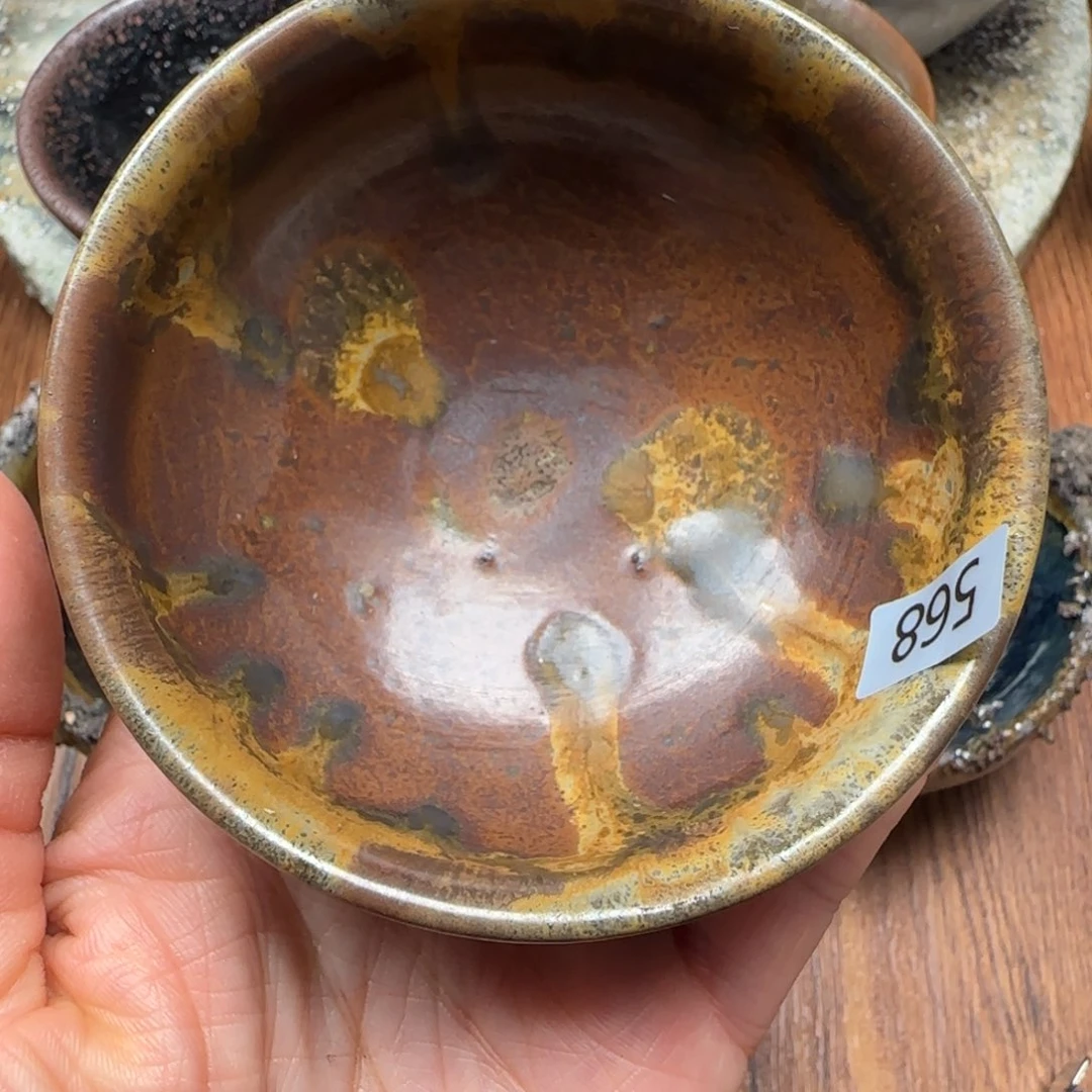 柴烧建盏茶盏茶杯568