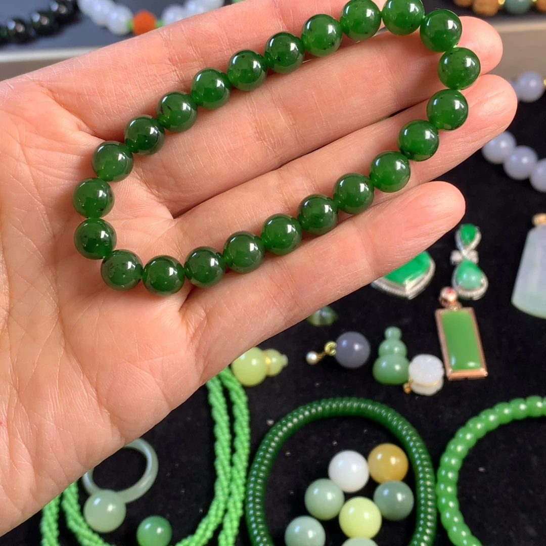 和田玉未镶嵌手链