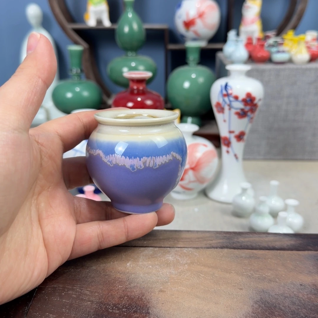 陶瓷手工小花器摆件