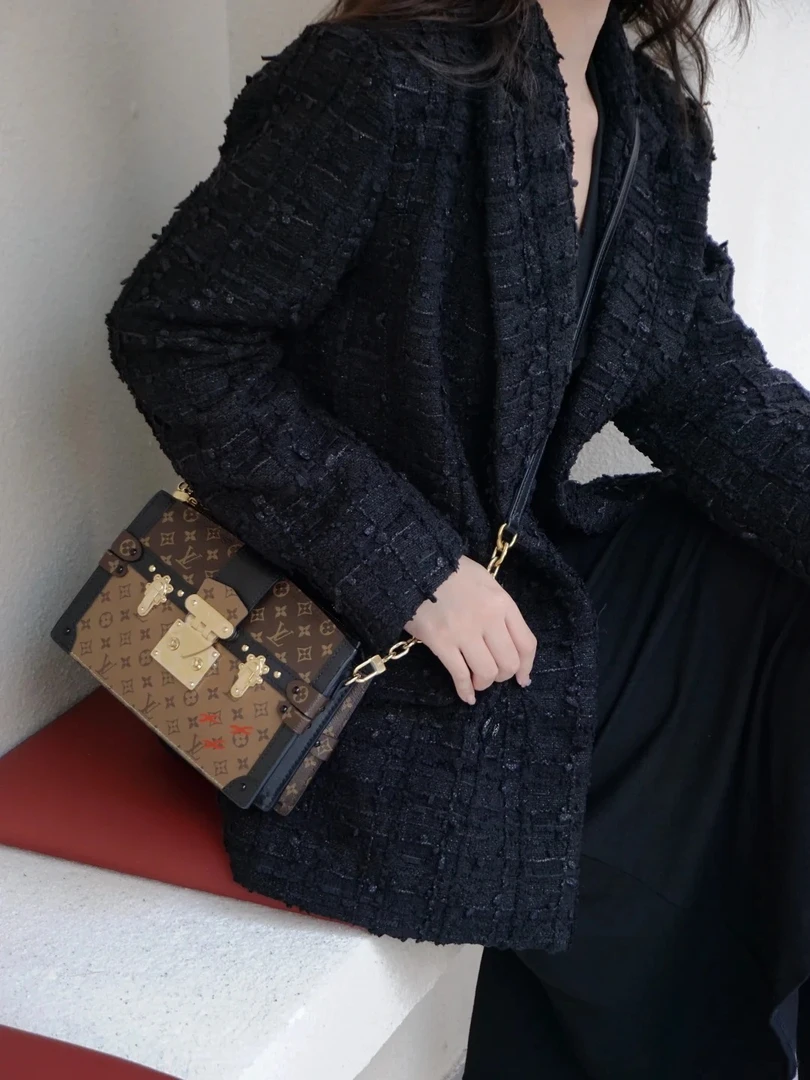 99新 LouisVuitton/路易威登 lv软盒子拼色斜挎包/公价无/甄选