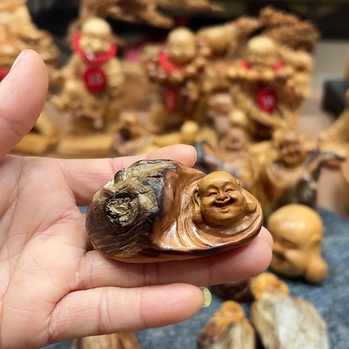 柏木太行崖柏手把摆件