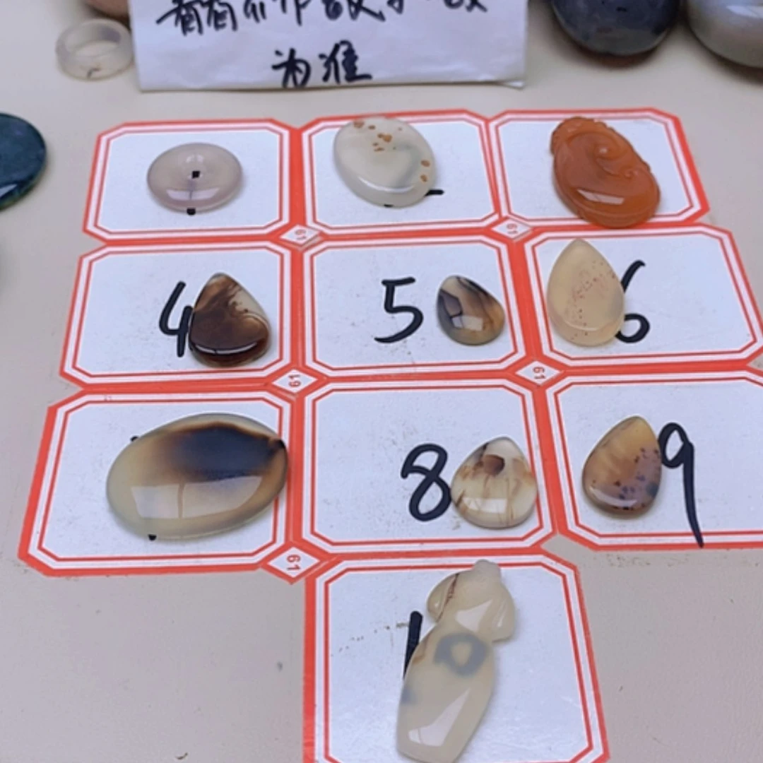 【闪购商品】玛瑙/玉髓未镶嵌珠宝半成品思*_