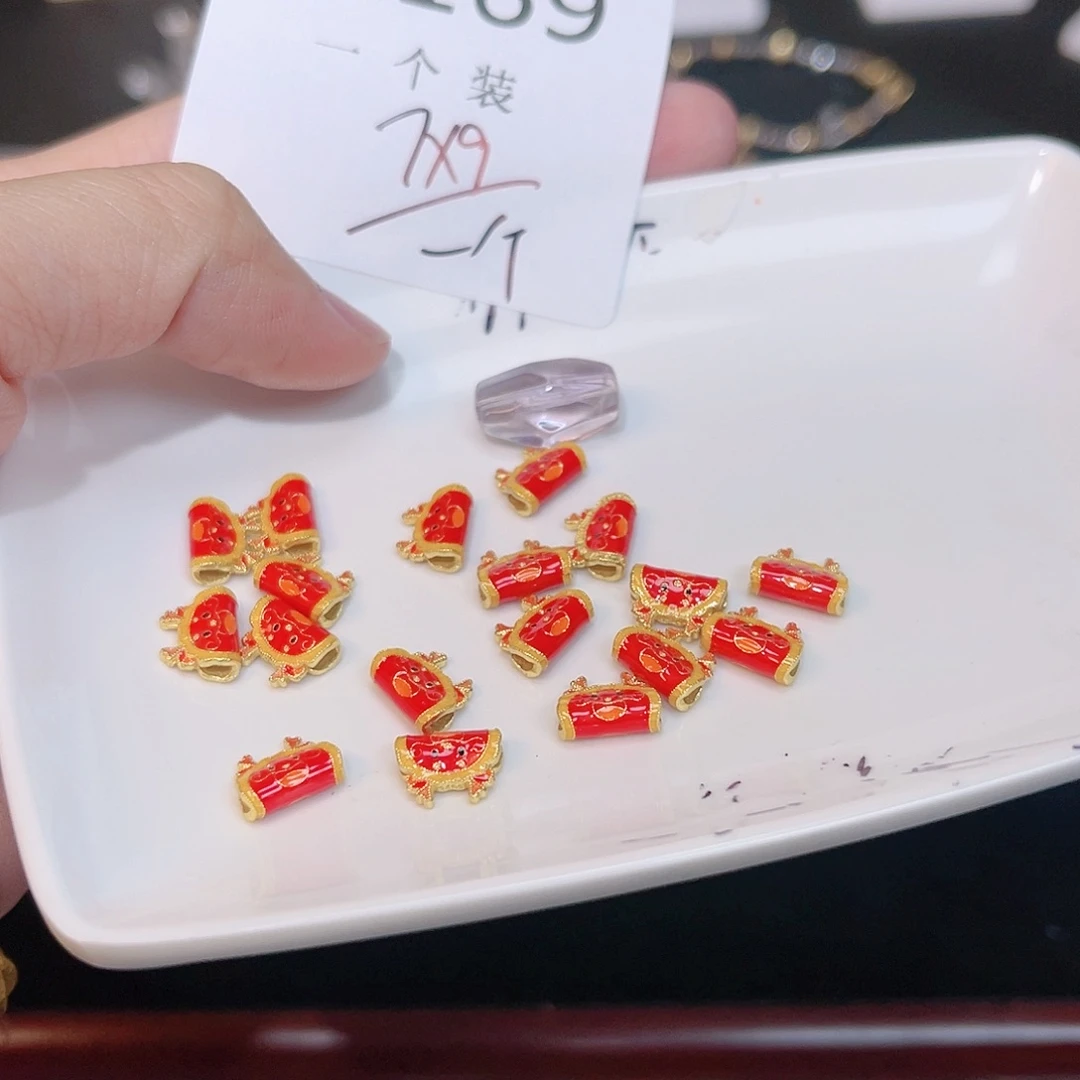 紫晶珠宝半成品银S925镀金镶嵌169