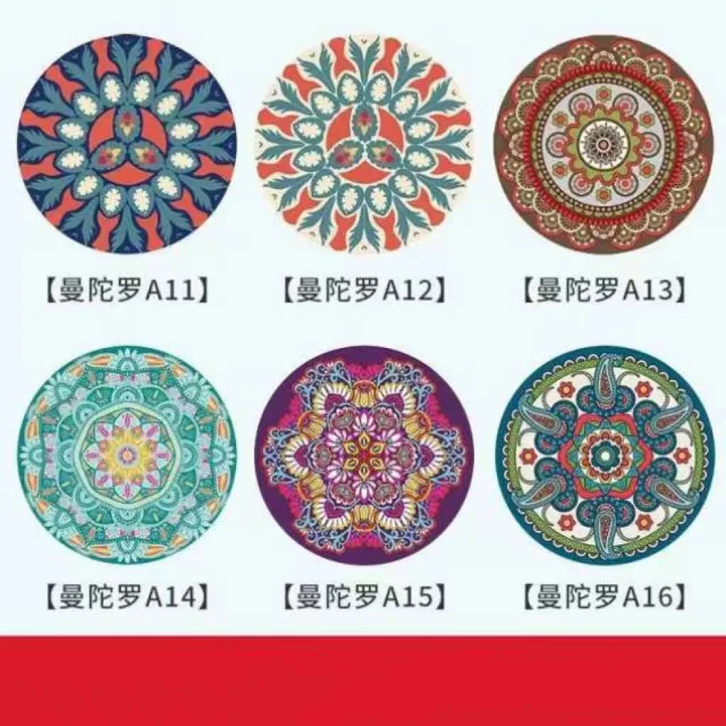 【包邮到家】藏族风盘垫碗垫茶杯垫防水防滑硅藻泥泡茶台垫圆形