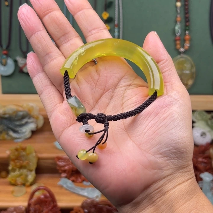 蛇纹石玉合金半镯