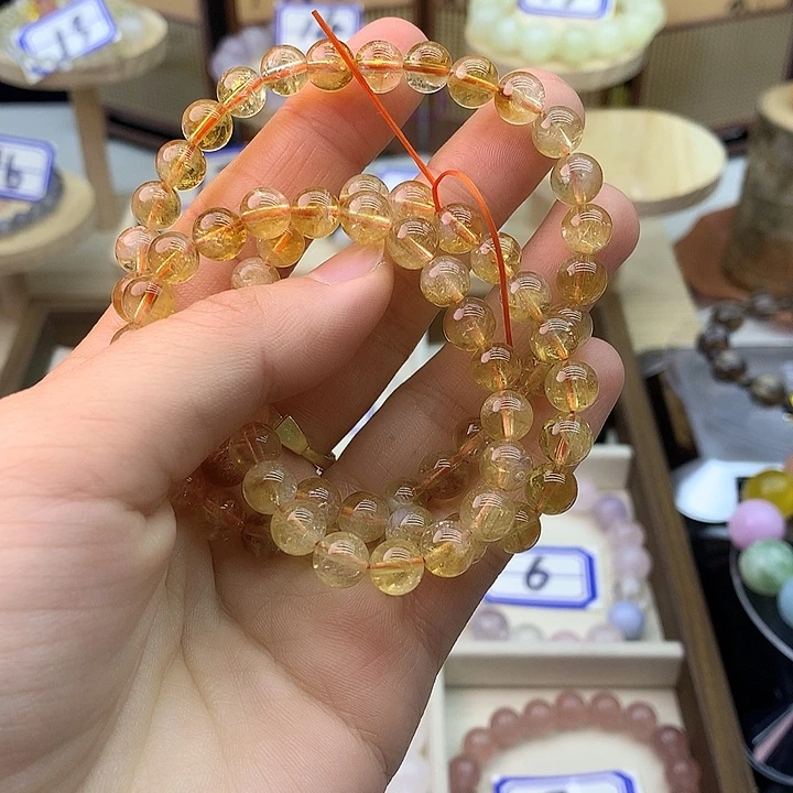 未镶嵌水晶手链黄塔晶