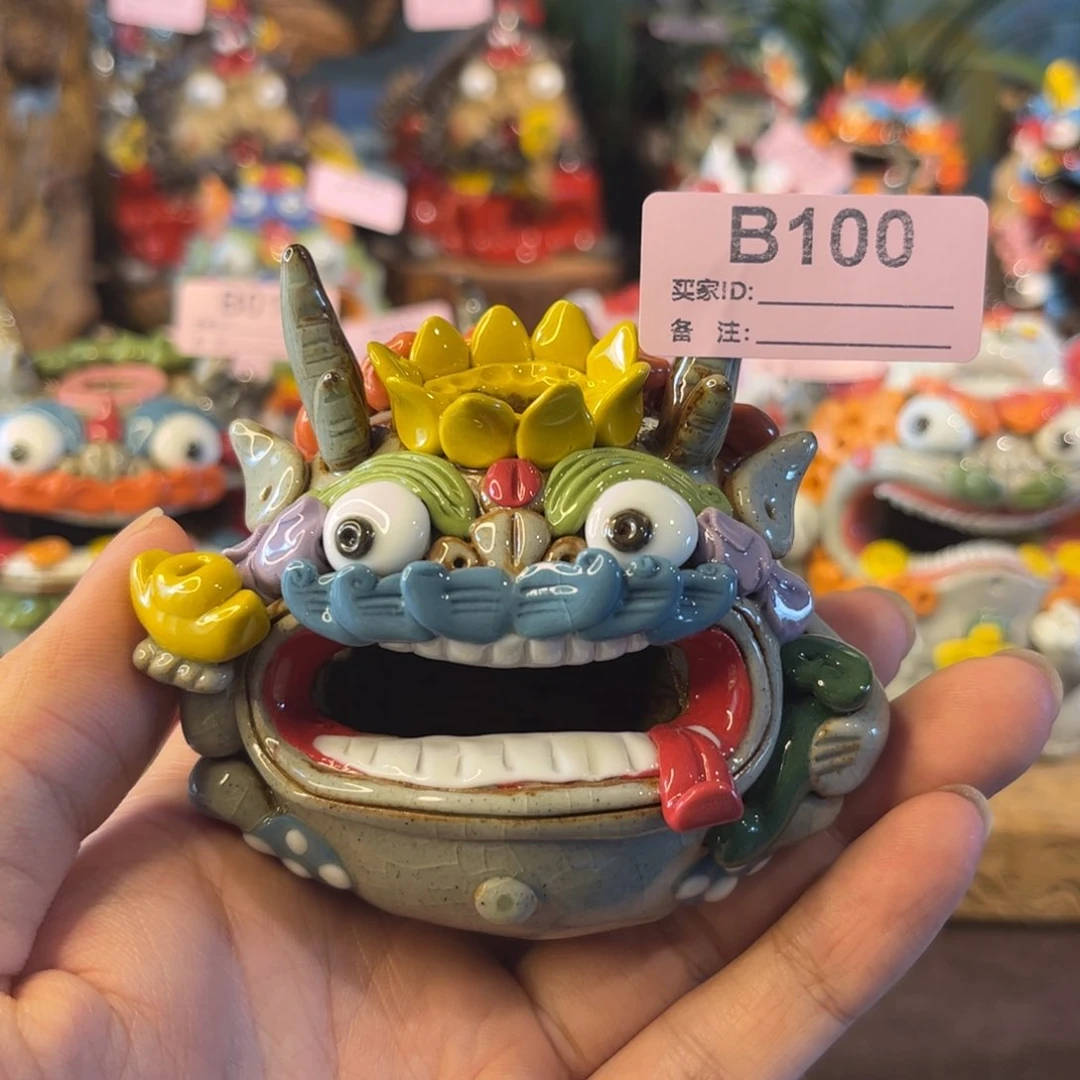 泥塑纯手工茶宠摆件