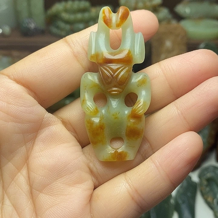 ❾***玖颈饰未镶嵌岫岩河磨玉（透闪石质玉）