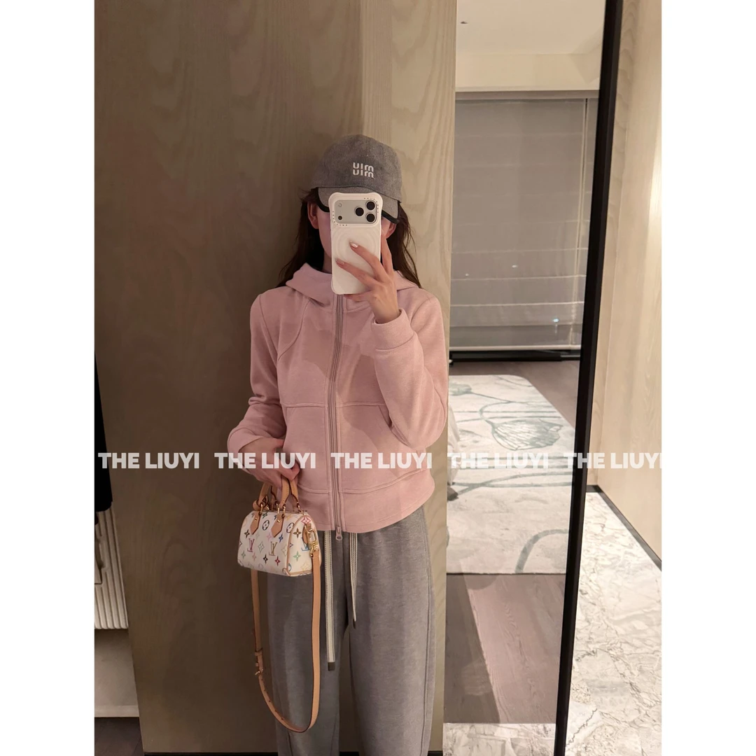 【LIUYI】冬季加绒加厚拉链连帽卫衣511075