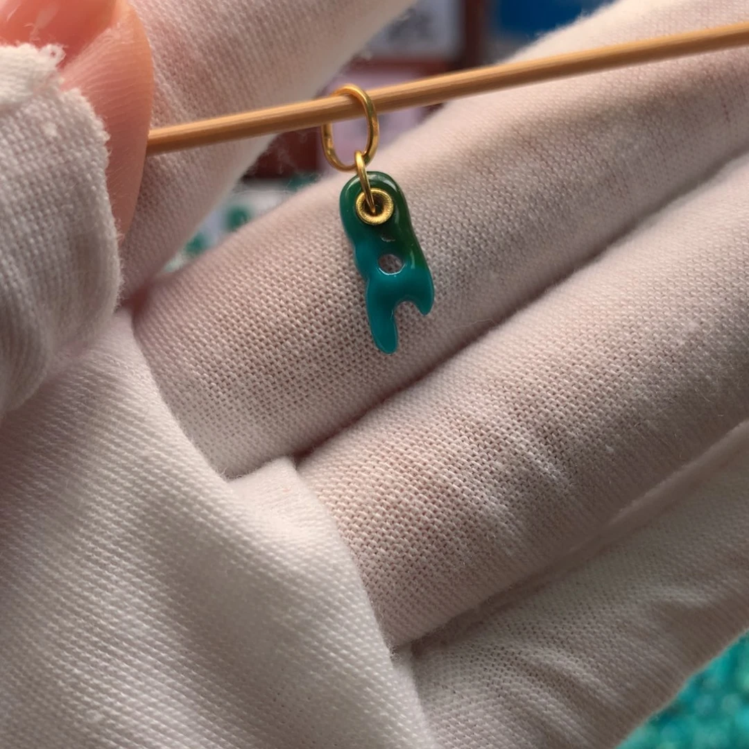 绿松石18K金镶嵌配饰