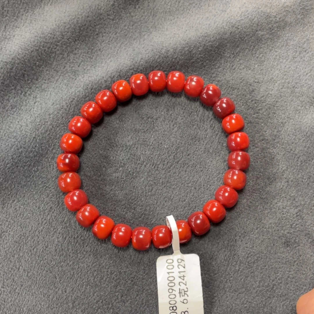 南红玛瑙手串未镶嵌