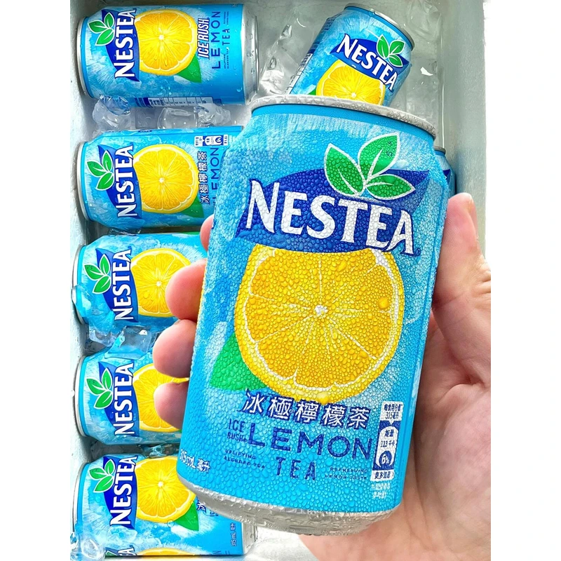 香港进口冰极柠檬茶茶饮料小聚网红饮品315ml*6罐