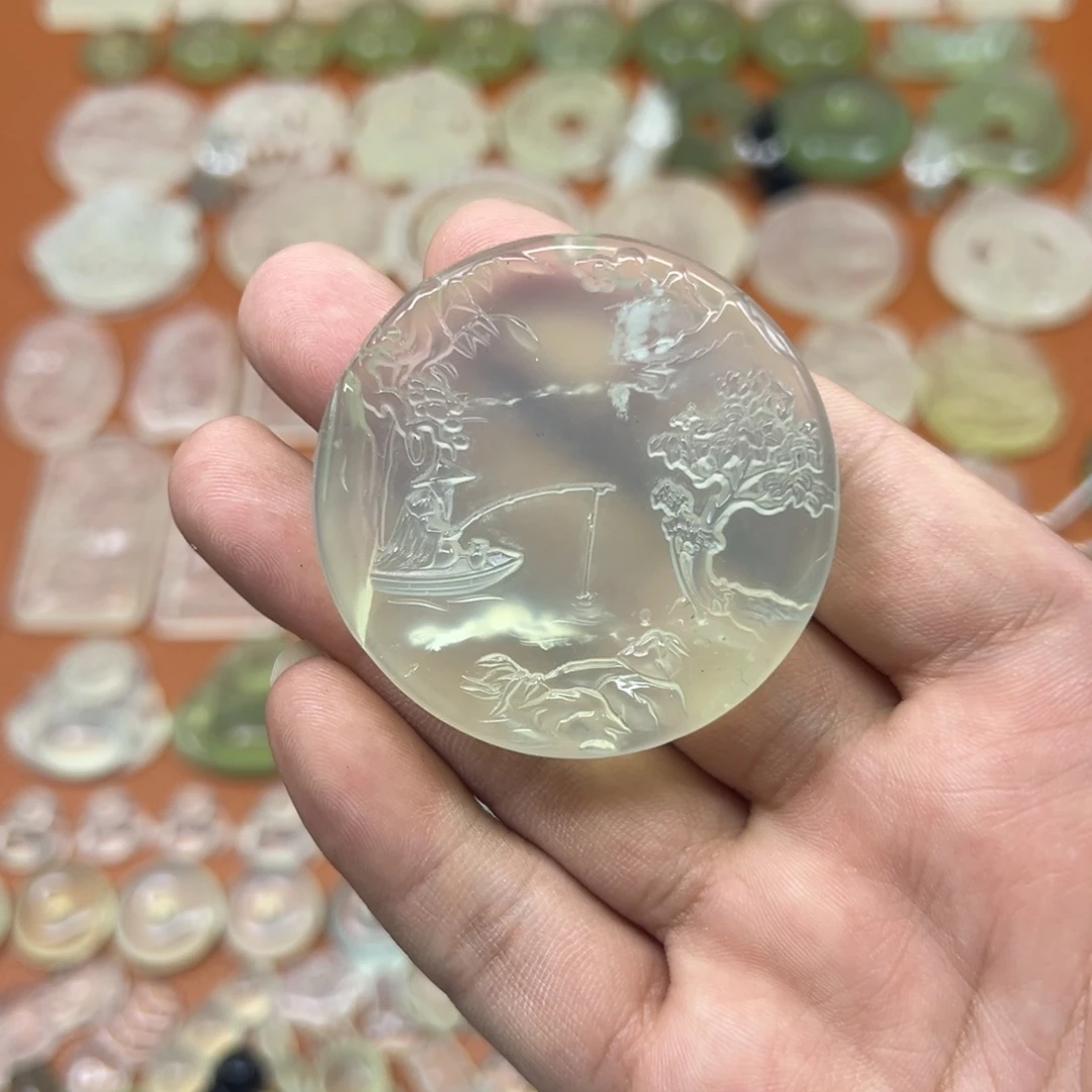 蛇纹石玉未镶嵌多样性随机发一