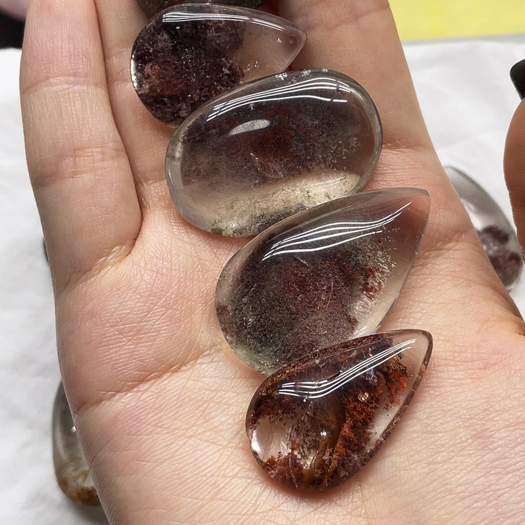 紫***色未镶嵌水晶珠宝半成品8