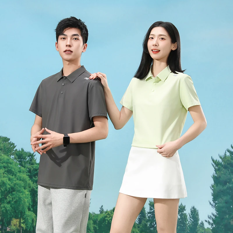 情侣款POLO衫防晒防紫外线短袖速干夏季运动冰感健身透气