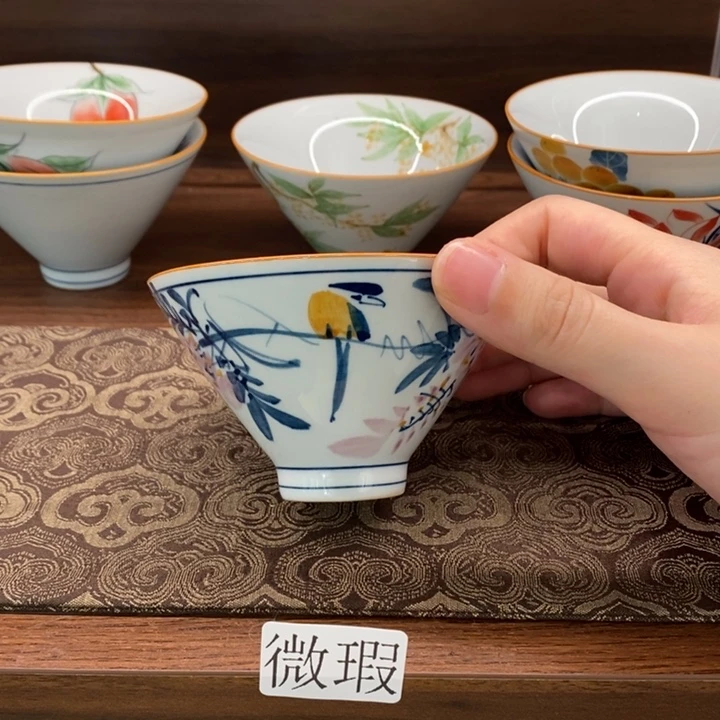 釉下老陶泥手工绘制