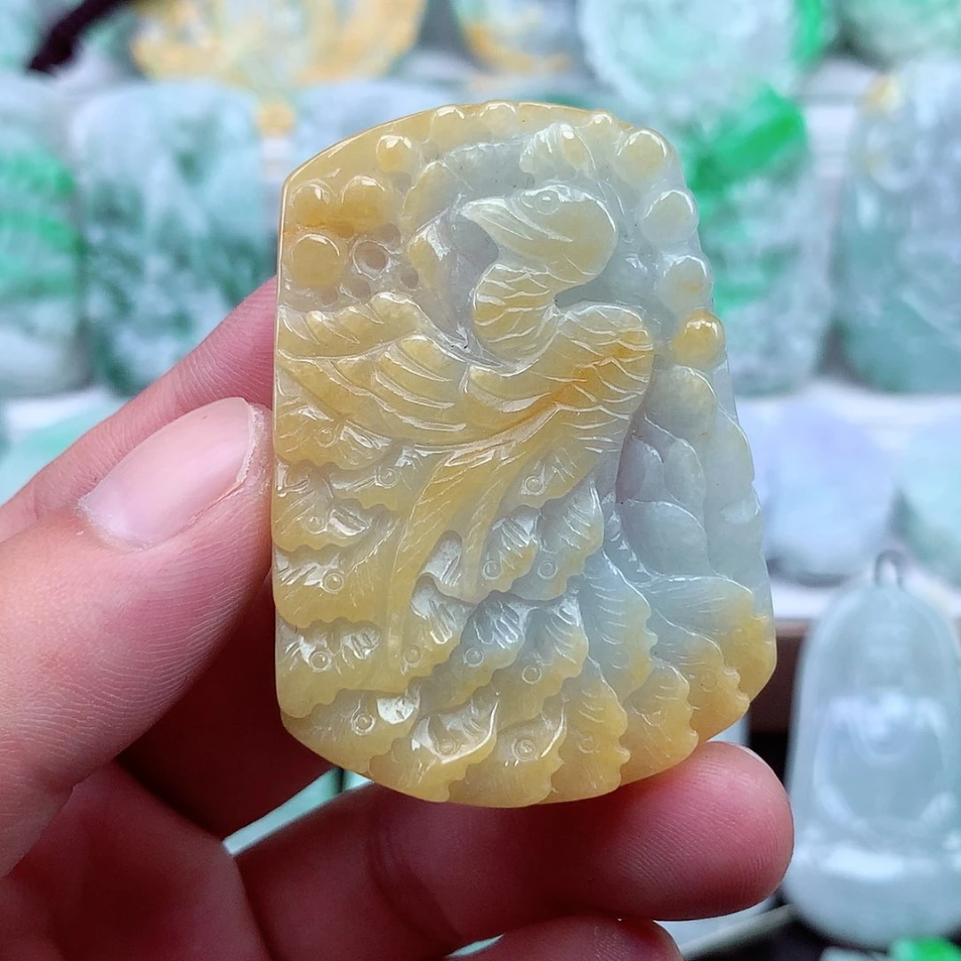 翡翠未镶嵌颈饰翡翠吊坠