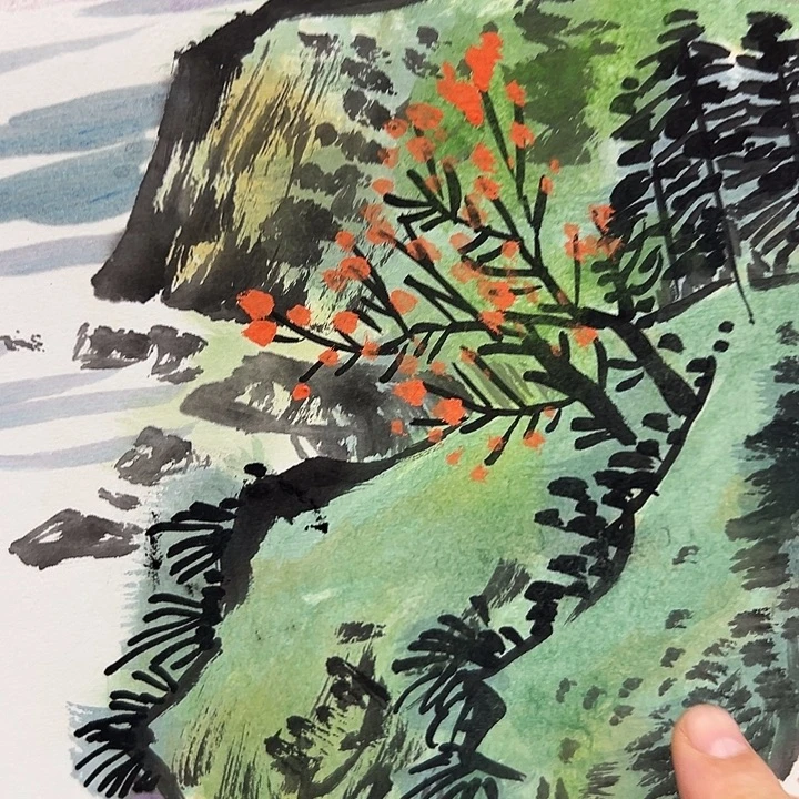 国画苏珊展览原作