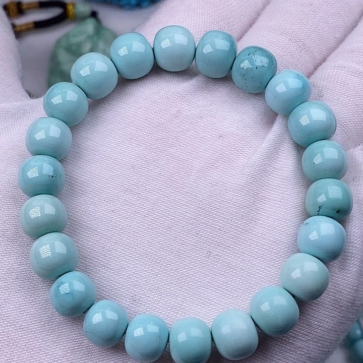 绿松石未镶嵌珠宝奇石9.8mm