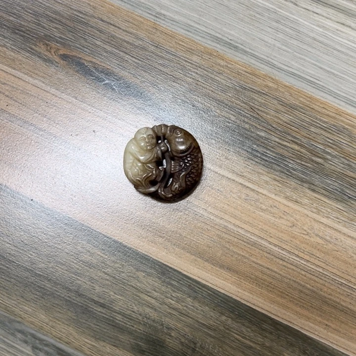 頭***了和田玉（白玉）未镶嵌挂件