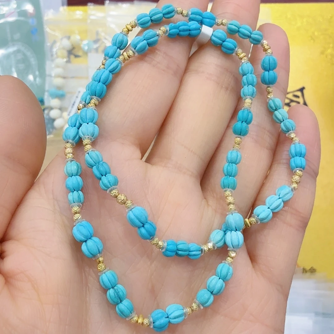 绿松石18K金镶嵌珠宝奇石