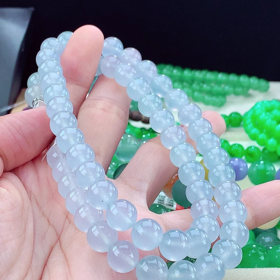 翡翠未镶嵌手链卡10