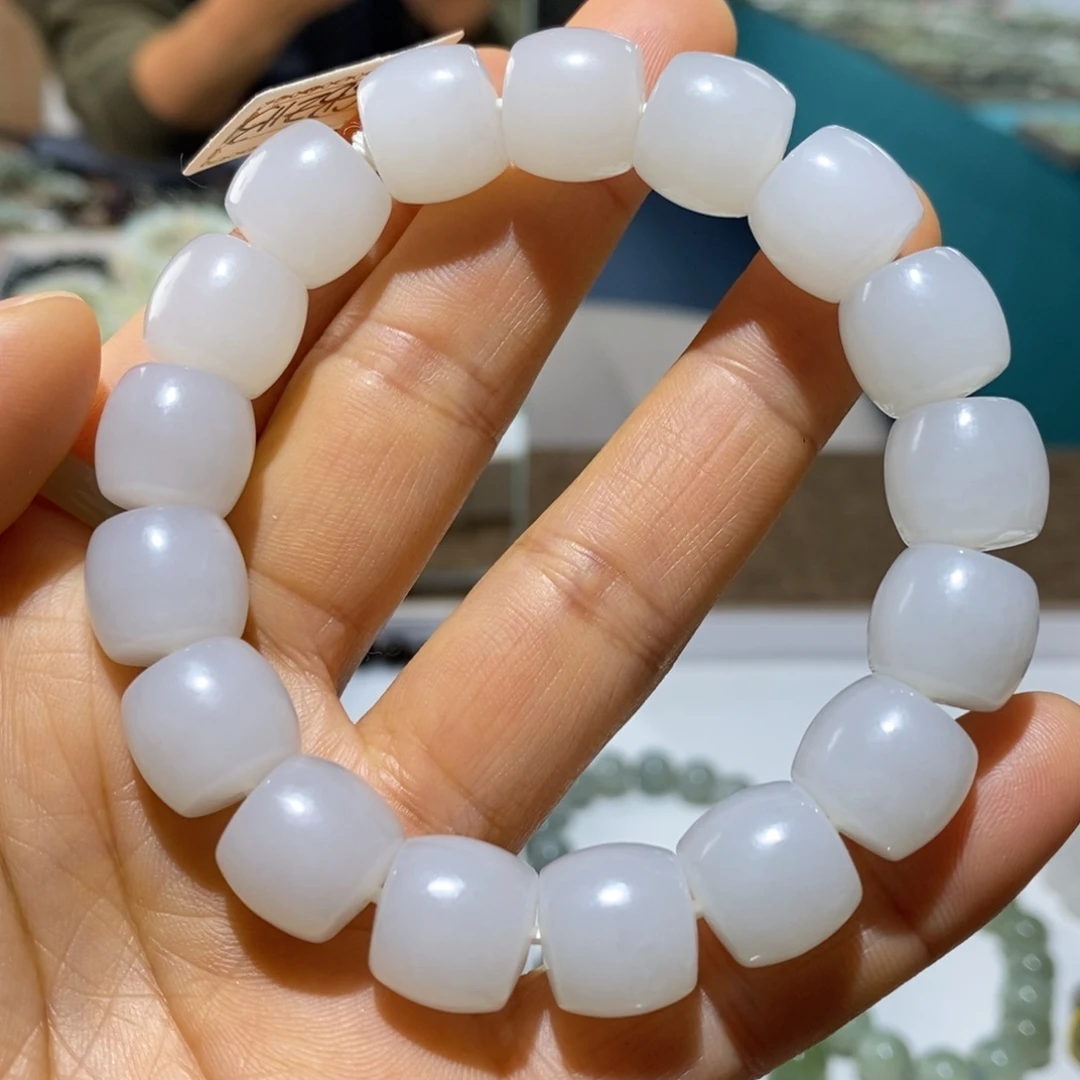 和田玉未镶嵌挂件白玉13