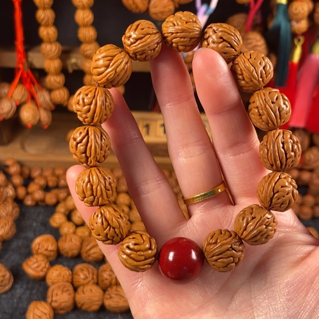 吊坠桃核14链接桃枭手串