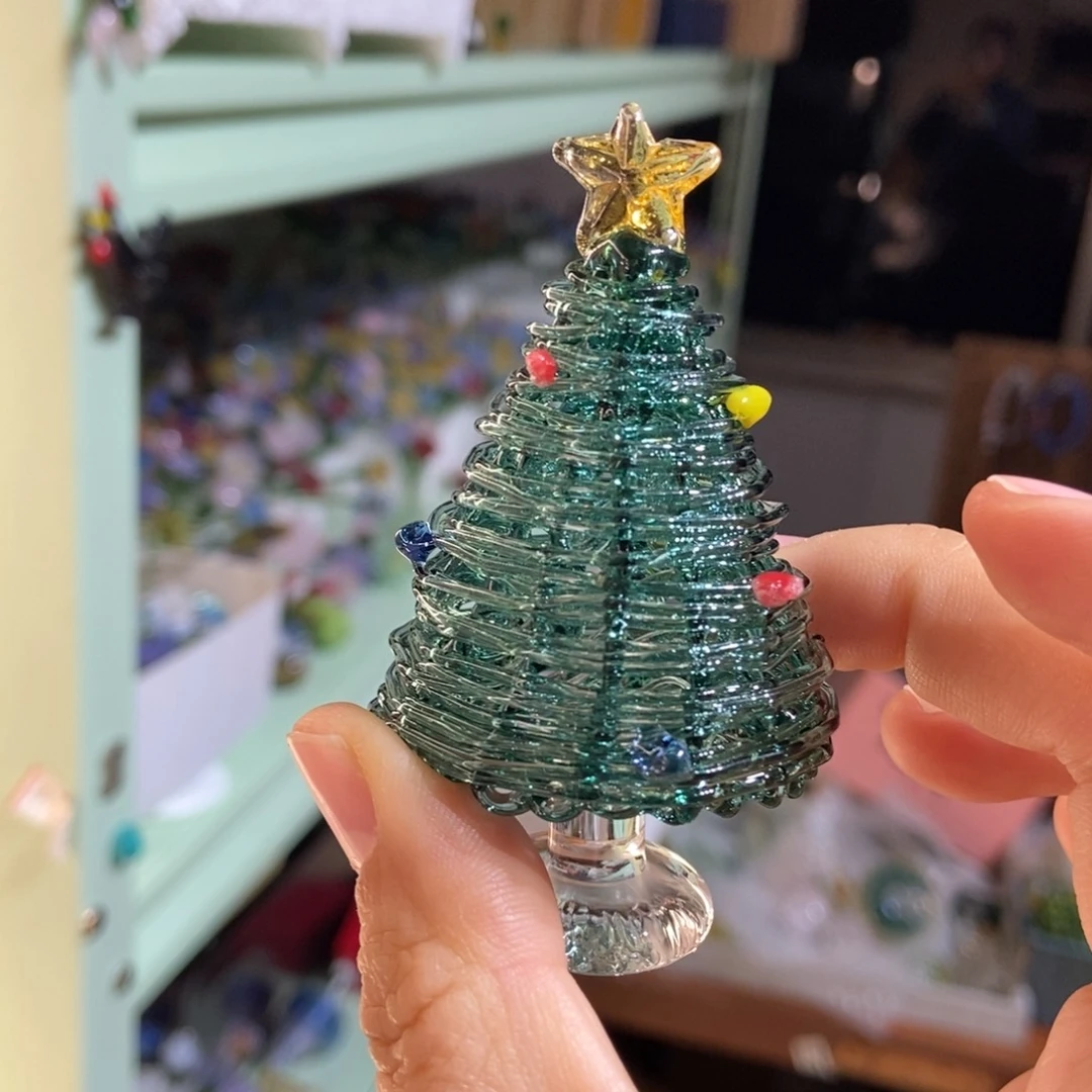 手工艺品琉璃缠丝绿