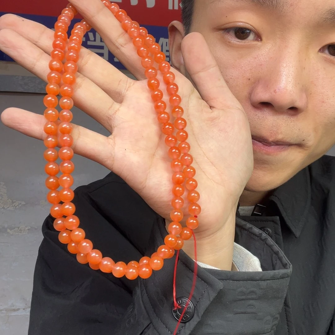 玛瑙/玉髓颈饰未镶嵌多样性南红108颗卡8货头