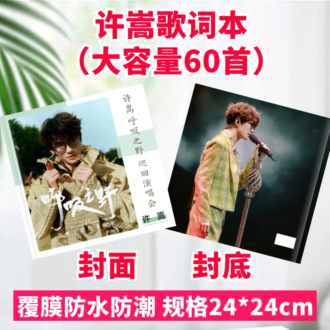 许嵩故事集歌词本纪念册相册语录写真集海报周边应援礼品定制礼物