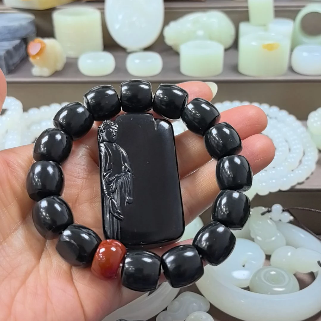 和田玉未镶嵌手串