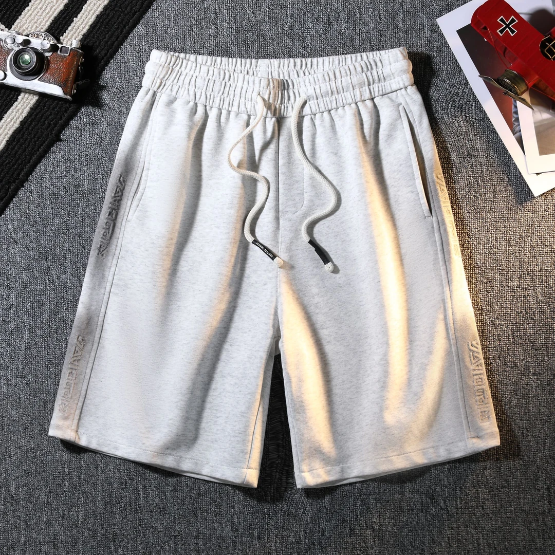 夏季新款潮流运动休闲短裤男款潮牌时尚水洗五分裤男装百搭裤子