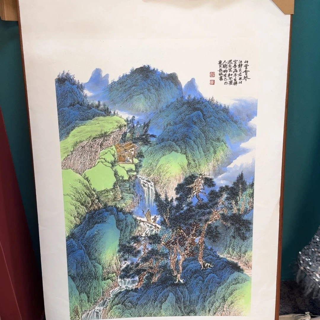 国画国画作品山水花鸟