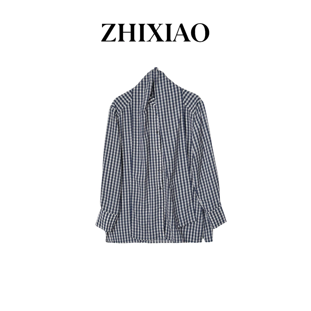 【ZHIXIAO】秋冬新款：格子衬衣72508