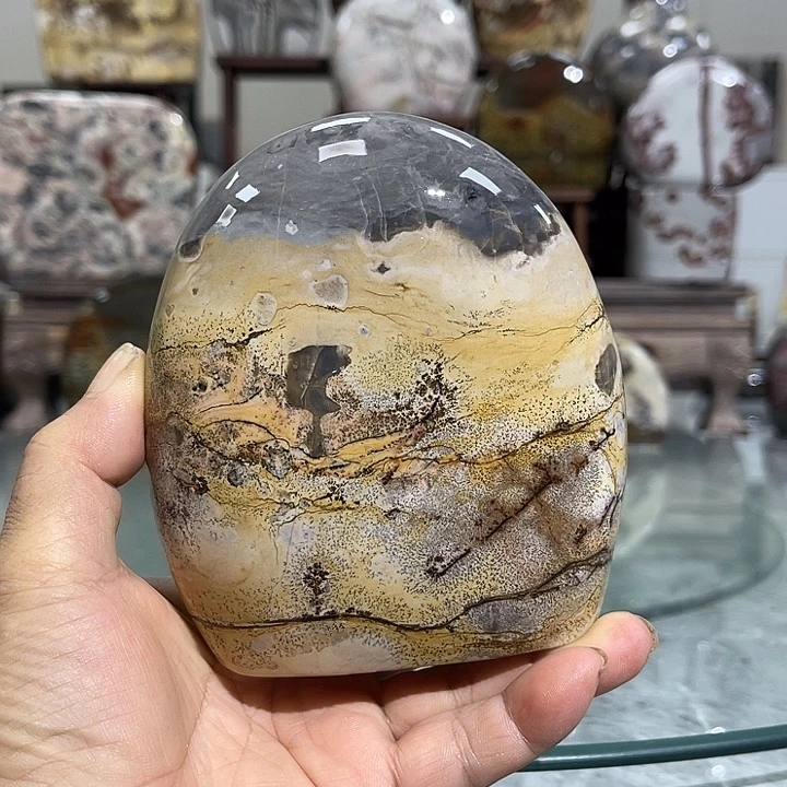 广西石天然国画石摆件