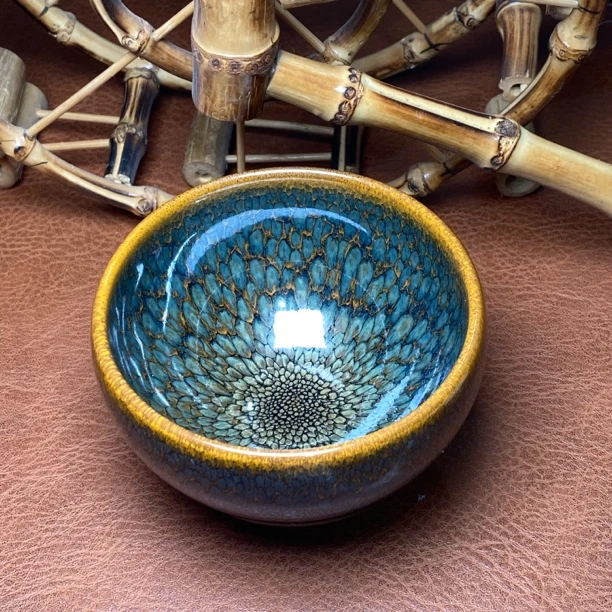 建窑建盏主人杯 金口鹧鸪钵钵杯 9.5口径