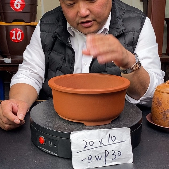 紫砂花盆货号一只WP30